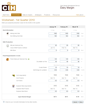 Dairy Margin Management by CIH