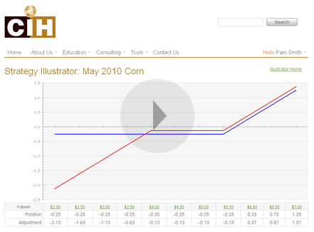 Screenshot of Strategy Simulation